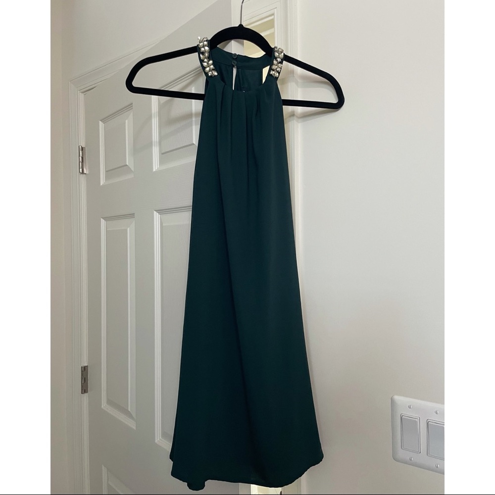 One Clothing Green Trapeze Dress